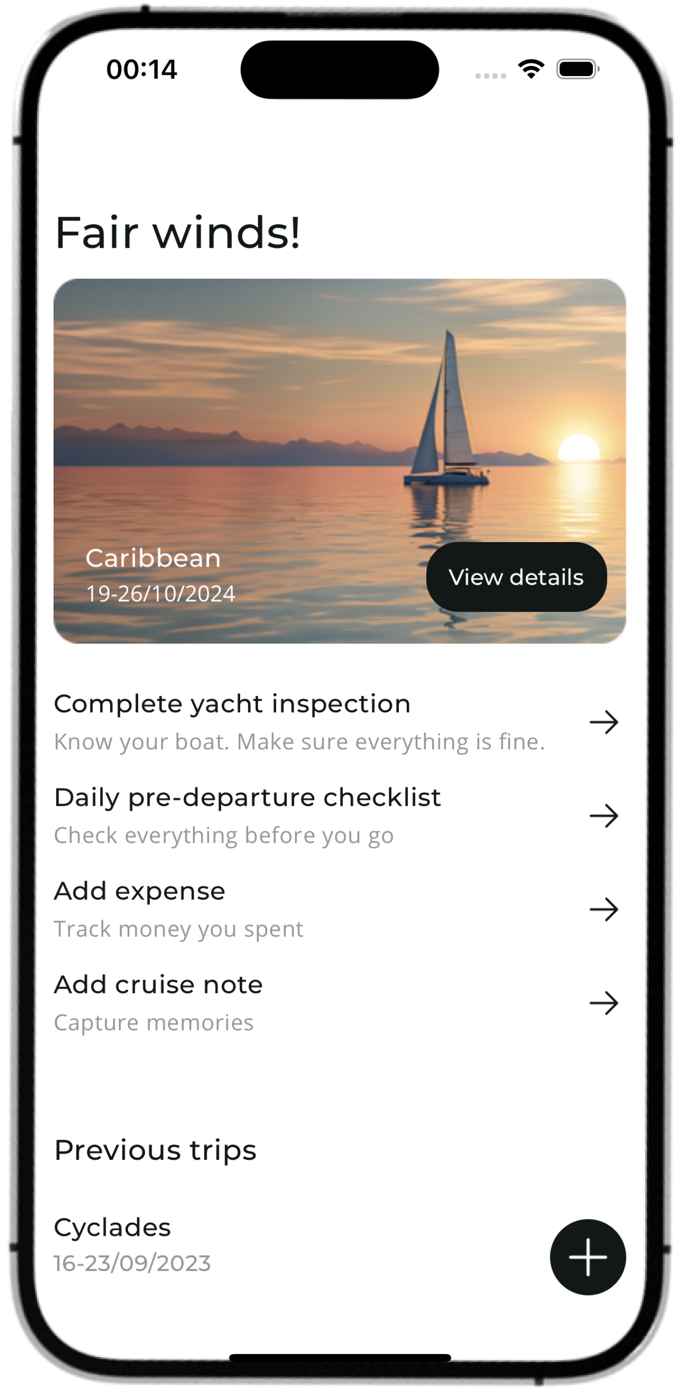 Crusica App Interface